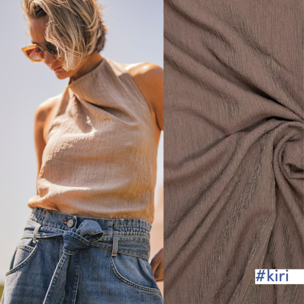 Tencel con nylon chocolate taupe