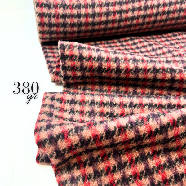 Tweed de lana cuadros escoceses