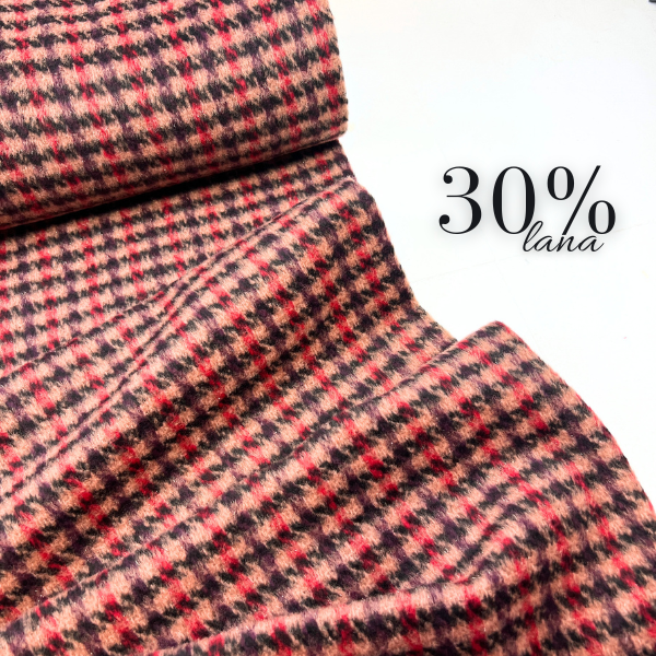 Tweed de lana cuadros escoceses
