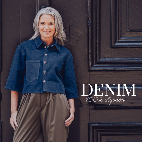 Denim algodón 11 oz azul