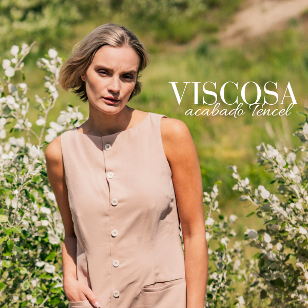 Viscosa acabado Tencel nude