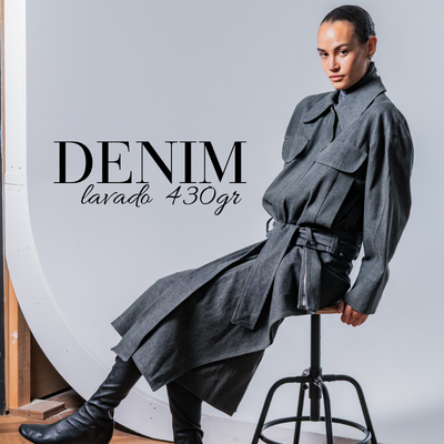 Denim lavado 430 gr