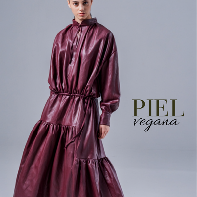 Piel vegana ciruela