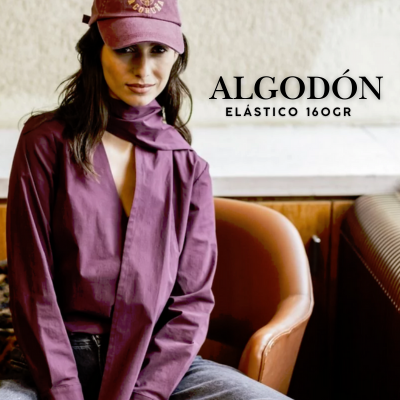 Tela algodón elástico