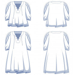 patrón en pdf #wanda vestido / top