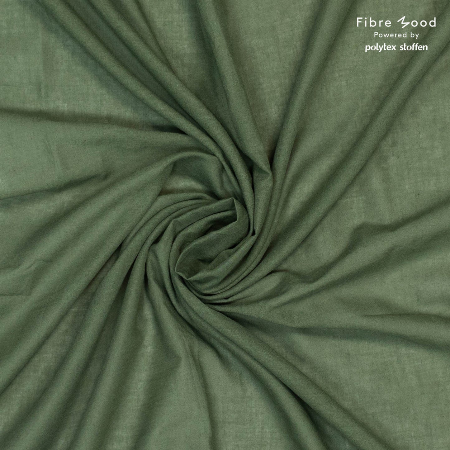 Tela batista de algodón verde de Fibre Mood en Fabric Mumu